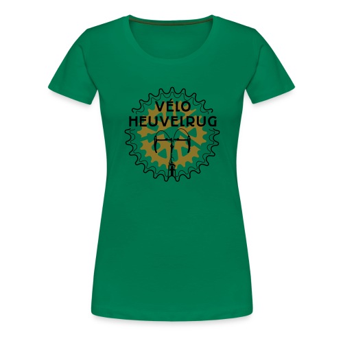 logo Velo Heuvelrug olijfgroen/zwart - Vrouwen Premium T-shirt