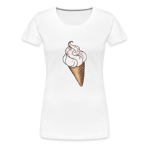 Softeis Vanille - Frauen Premium T-Shirt