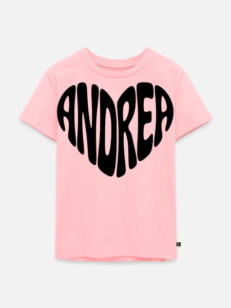 Andrea Herz - Kinder Premium Bio T-Shirt - Rosa