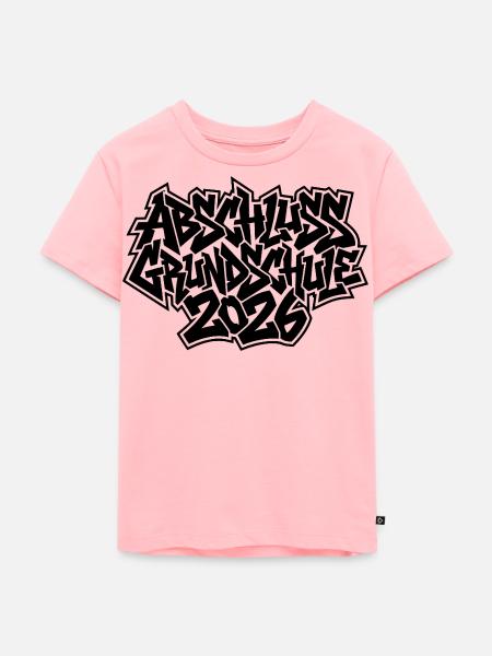 Abschluss Grundschule 2026 Graffiti - Kinder Premium Bio T-Shirt - Rosa