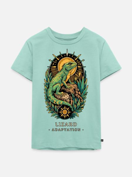 TOTEM LIZARD Adaption - Kinder Premium Bio T-Shirt - Mint 
