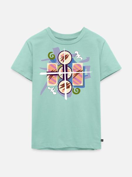 Abstrakt_Sushi - Kinder Premium Bio T-Shirt - Mint 