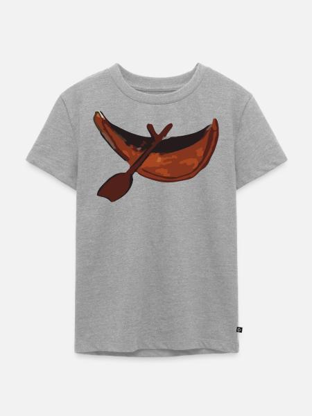 Kanu - Kinder Premium Bio T-Shirt - Grau meliert