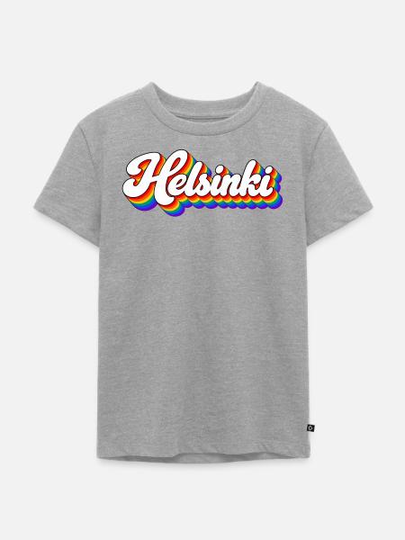 Helsinki - Finnland - Suomi - Finland - finnisch - Kinder Premium Bio T-Shirt - Grau meliert