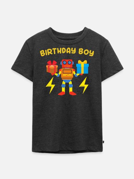 Birthday Boy - Kinder Premium Bio T-Shirt - Anthrazit meliert