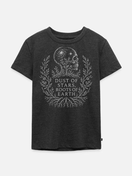 Staub der Sterne Wurzeln - Kinder Premium Bio T-Shirt - Anthrazit meliert