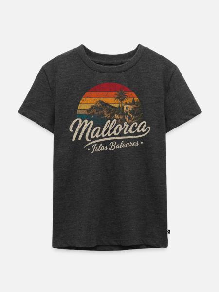 Mallorca - Islas Baleares - Spanien - Uralub - Kinder Premium Bio T-Shirt - Anthrazit meliert