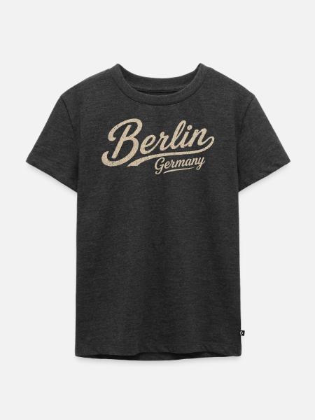 Berlin - Germany - Berliner Bär - Kinder Premium Bio T-Shirt - Anthrazit meliert
