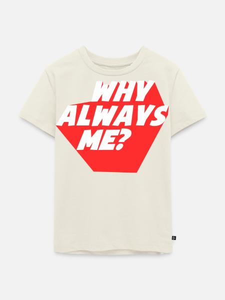 Warum Always Me Geometrisches Design? - Kinder Premium Bio T-Shirt - Naturweiß