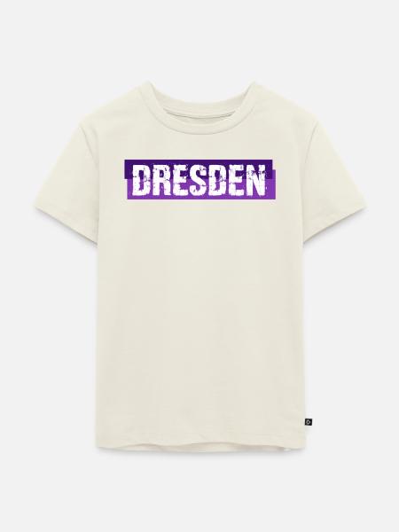 Dresden Banner - Sachsen - Deutschland - Kinder Premium Bio T-Shirt - Naturweiß