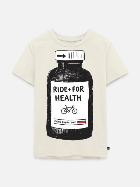 Ride for health - Kinder Premium Bio T-Shirt - Naturweiß