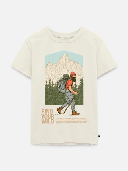 Find your wild - Kinder Premium Bio T-Shirt - Naturweiß