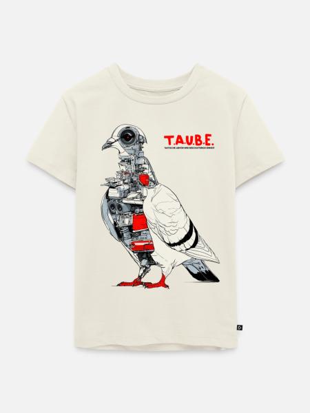 T.A.U.B.E. - Kinder Premium Bio T-Shirt - Naturweiß