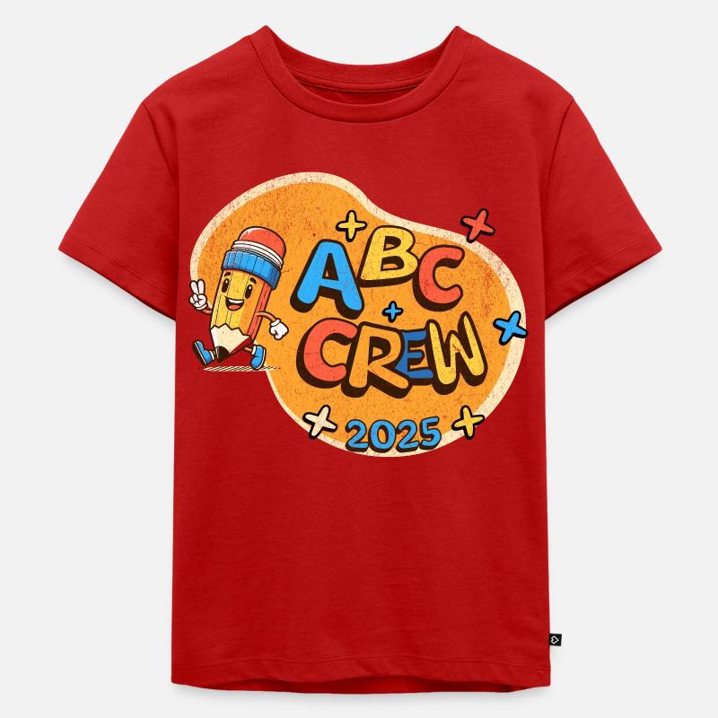 ABC Crew - Kinder Premium Bio T-Shirt - Rot