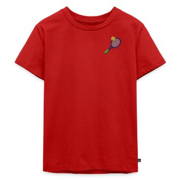 Raquette - T-shirt Premium bio Enfant - rouge - Devant - Hailey (125cm)