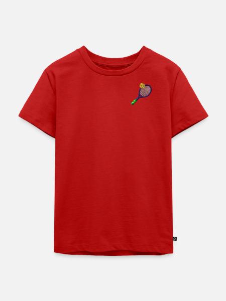 Raquette - T-shirt Premium bio Enfant - rouge