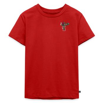 Flower vase - Kinder Premium Bio T-Shirt - Rot - Vorne - Hailey (125cm)