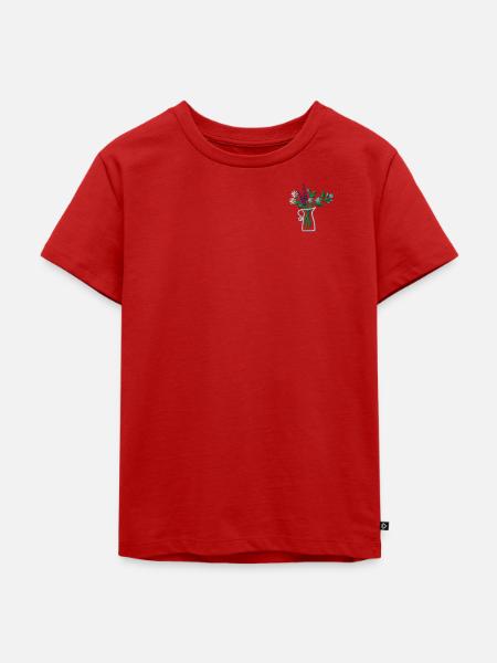 Flower vase - Kinder Premium Bio T-Shirt - Rot