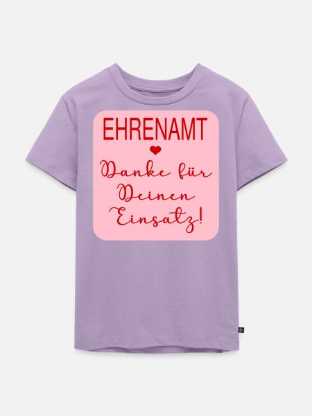 Danke Einsatz Ehrenamt - Kinder Premium Bio T-Shirt - Lavendel