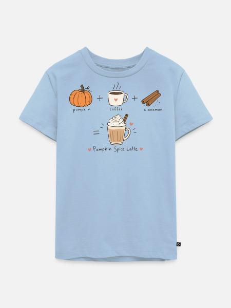 pumpkinspicelatte - Kinder Premium Bio T-Shirt - Hellblau