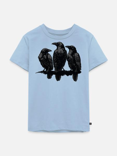 Raben - Kinder Premium Bio T-Shirt - Hellblau