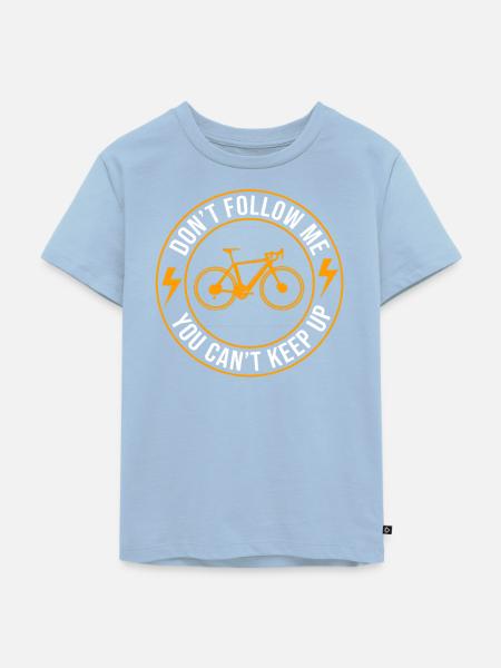 E-Bike EBike E Bike - Kinder Premium Bio T-Shirt - Hellblau