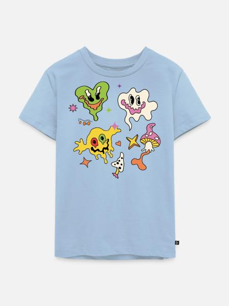 Grusel Halloween - Kinder Premium Bio T-Shirt - Hellblau