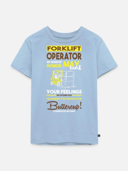 Gabelstaplerfahrer - Kinder Premium Bio T-Shirt - Hellblau