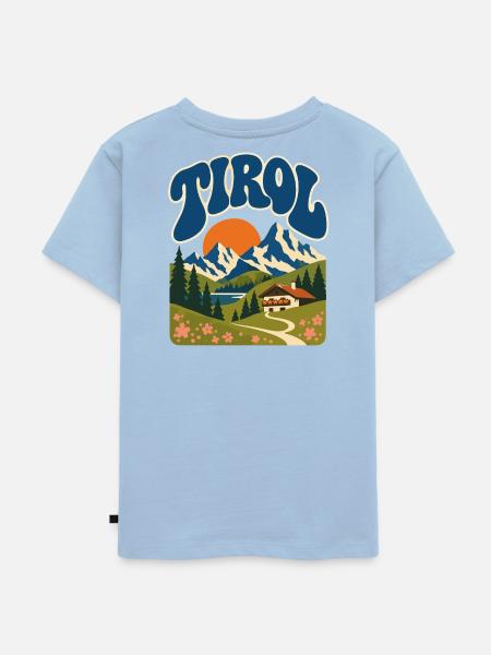 Tirol Retro Alpine Nature - Kinder Premium Bio T-Shirt - Hellblau