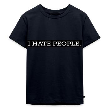 I HATE PEOPLE. - T-shirt Premium bio Enfant - bleu marine - Devant