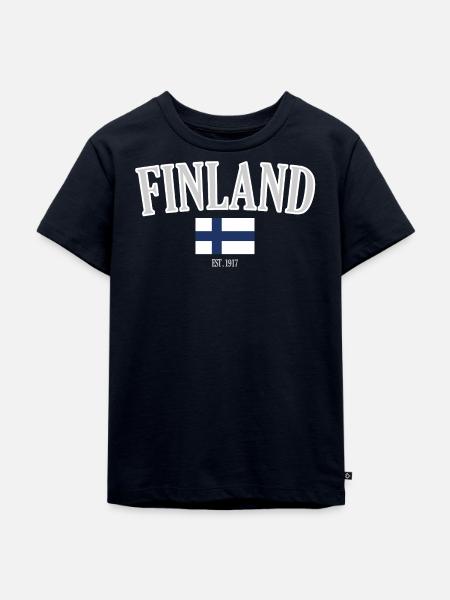 Finnland seit 1917 - Kinder Premium Bio T-Shirt - Navy