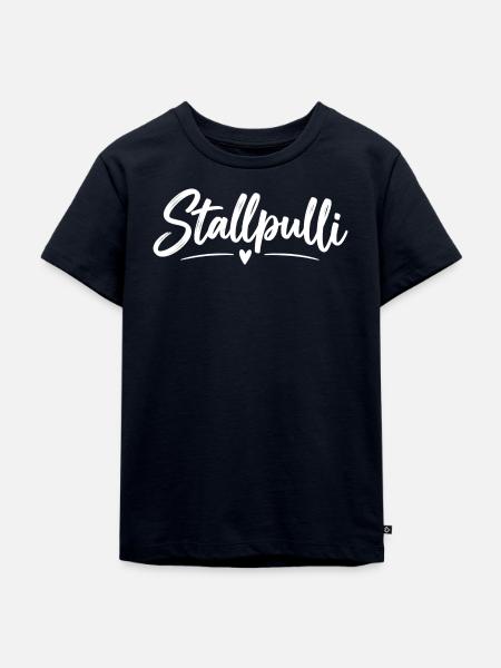Stallpulli - Pferd - Reiterin - Stall - Pullover - Kinder Premium Bio T-Shirt - Navy
