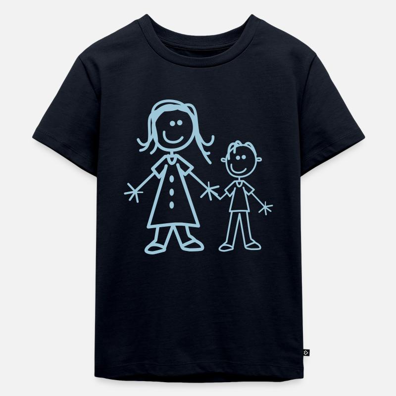 Große Schwester - Kinder Premium Bio T-Shirt - Navy