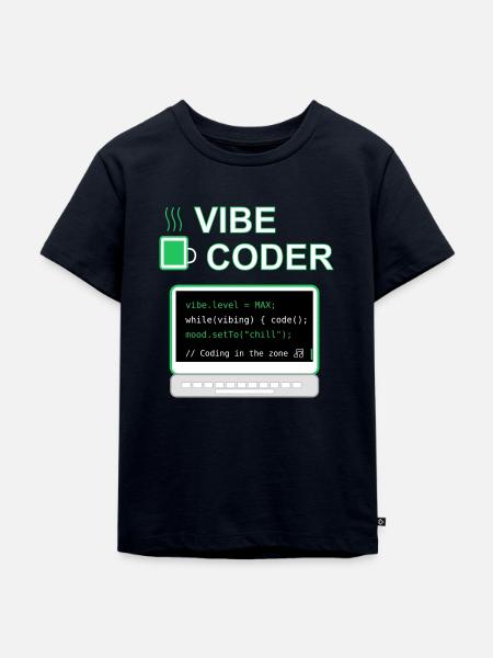 Vibe Coder - Kinder Premium Bio T-Shirt - Navy