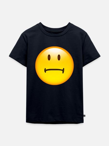 Smiley Bored - Kinder Premium Bio T-Shirt - Navy