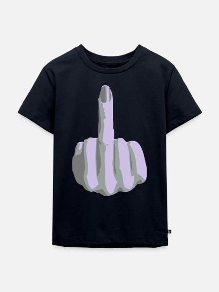 stinkefinger - Kinder Premium Bio T-Shirt - Navy