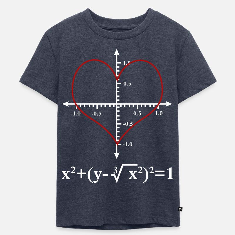 Math Design - Kinder Premium Bio T-Shirt - Jeansblau 