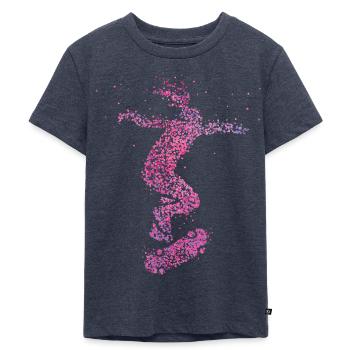 Skateboard Skaten Skater Skateboarding Halfpipe - Kinder Premium Bio T-Shirt - Jeansblau  - Vorne - Mikhail (115cm)