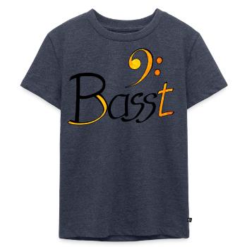 Basst - für Bässe - Kinder Premium Bio T-Shirt - Jeansblau  - Vorne - Mikhail (115cm)