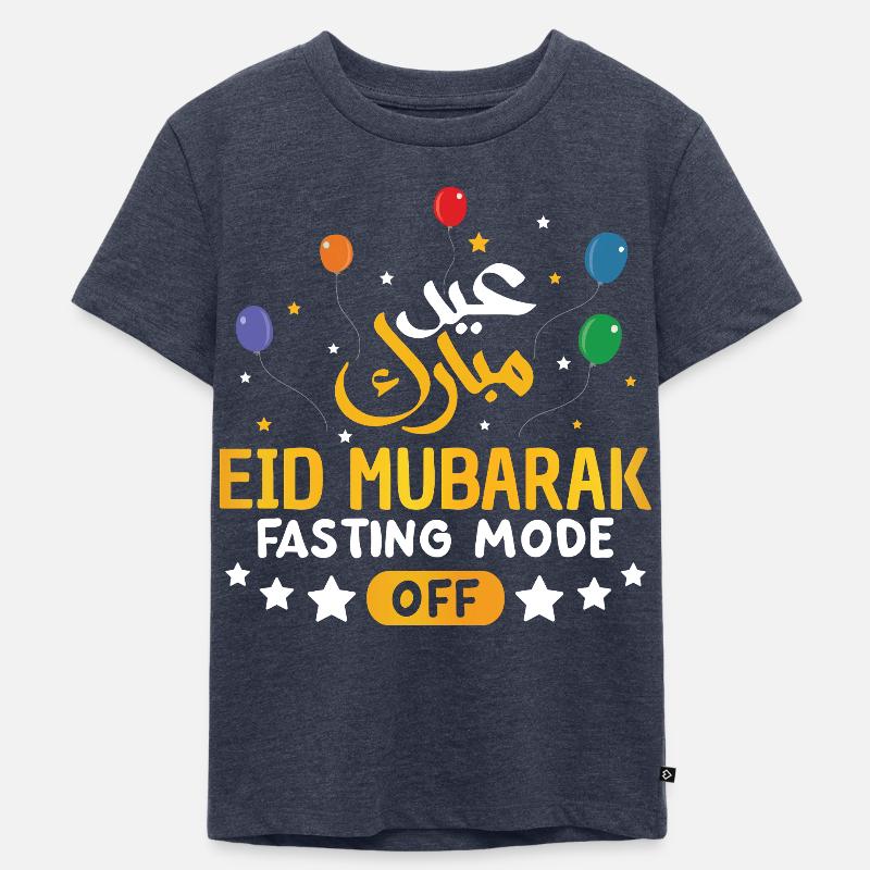 Eid Mubarak Moda Digiuno da Palloncini - Maglietta ecologica premium per bambini - blu jeans 