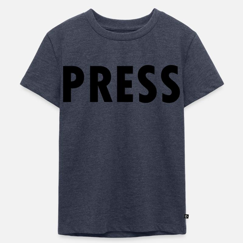press - Kinder Premium Bio T-Shirt - Jeansblau 
