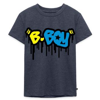 b_boy_t3 - T-shirt Premium bio Enfant - bleu jeans  - Devant - Mikhail (115cm)
