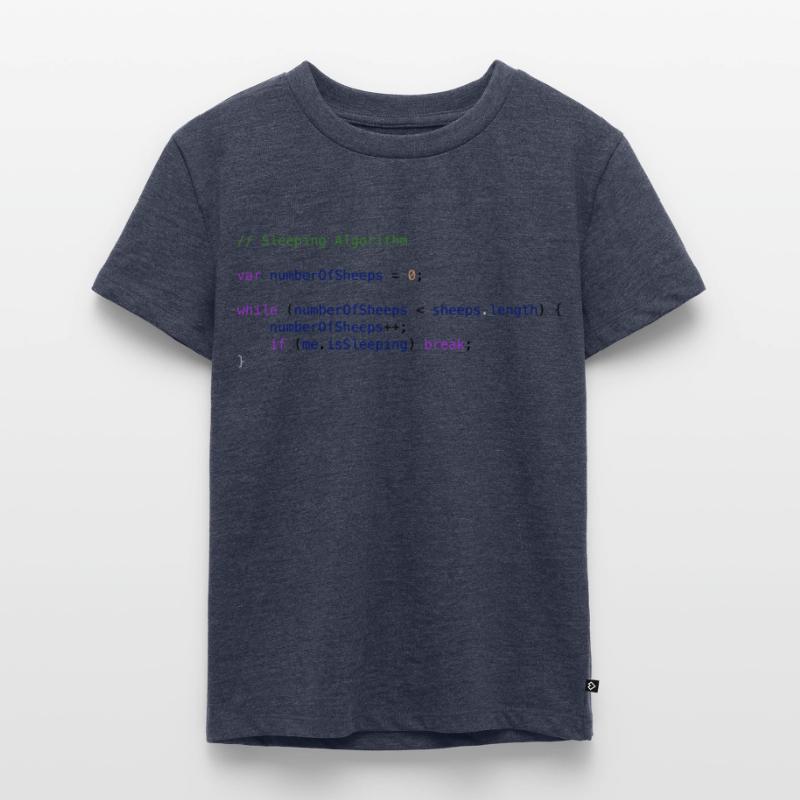 Programmers code sheep count logic Kids Premium Organic T-Shirt