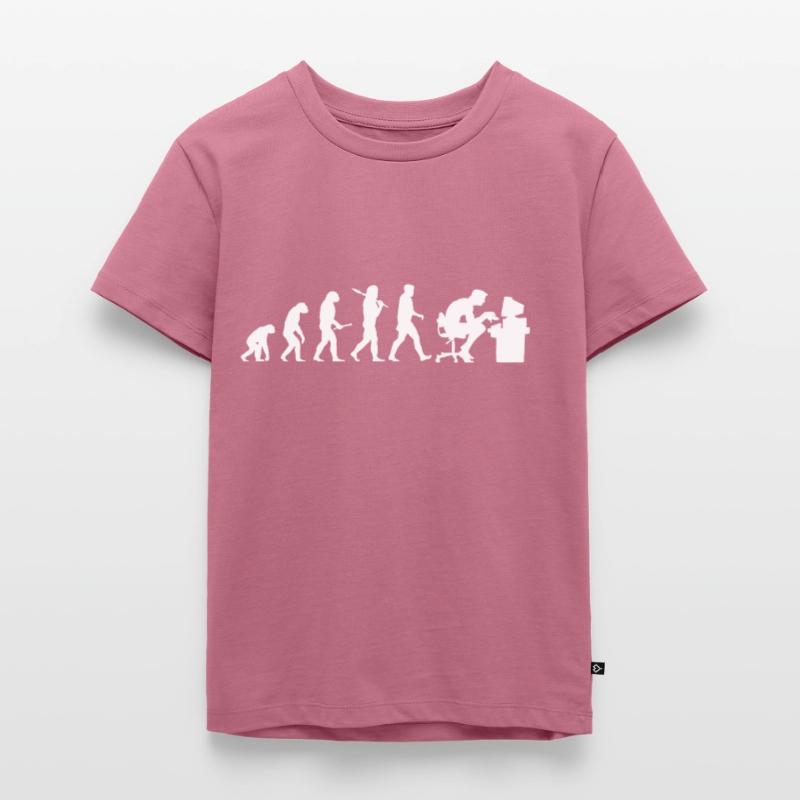 Evolution Computer Nerd! PC Nerd! IT! Technik! Kinder Premium Bio T-Shirt