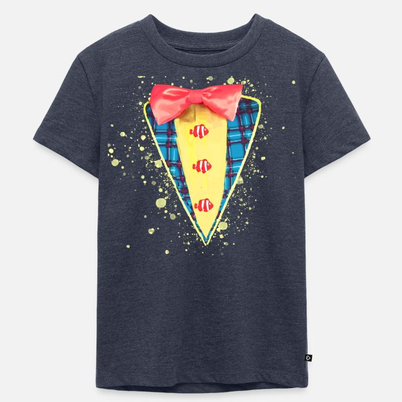 clown,karneval,kostüm,clownfisch,fliege - Kinder Premium Bio T-Shirt - Jeansblau 