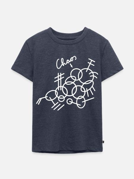 Chaos - Runde Formen - Kinder Premium Bio T-Shirt - Jeansblau