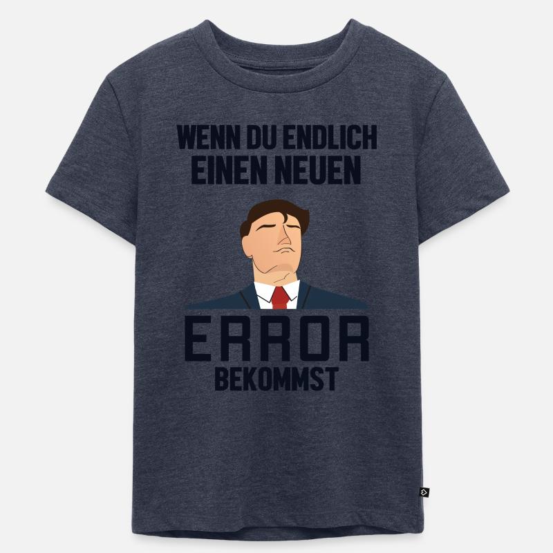 Neuen Error Bekommen Developer Coder Programmierer - Kinder Premium Bio T-Shirt - Jeansblau 