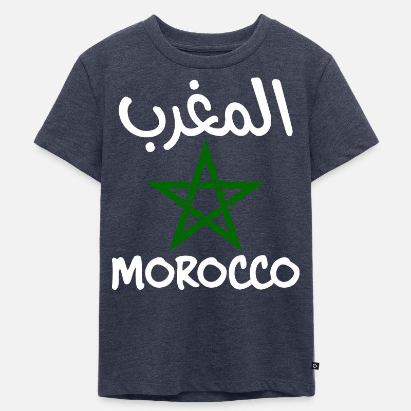 Marokko - Kinder Premium Bio T-Shirt - Jeansblau 