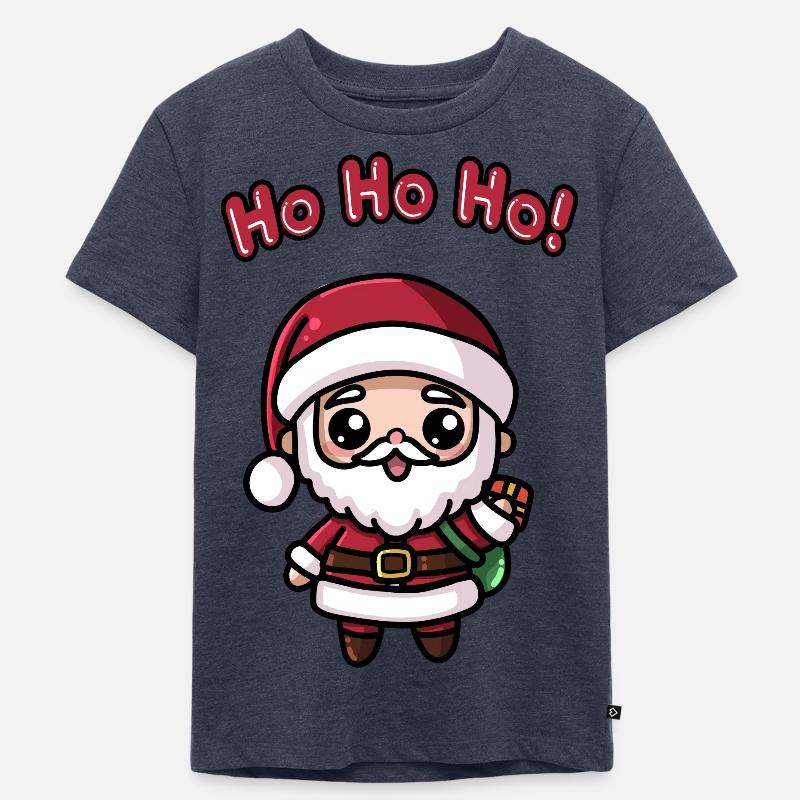 Weihnachtsmann - Kinder Premium Bio T-Shirt - Jeansblau 