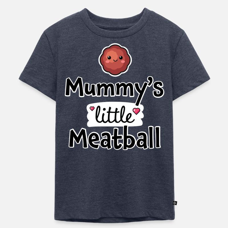 Kleiner Fleischbällchen - Kinder Premium Bio T-Shirt - Jeansblau 